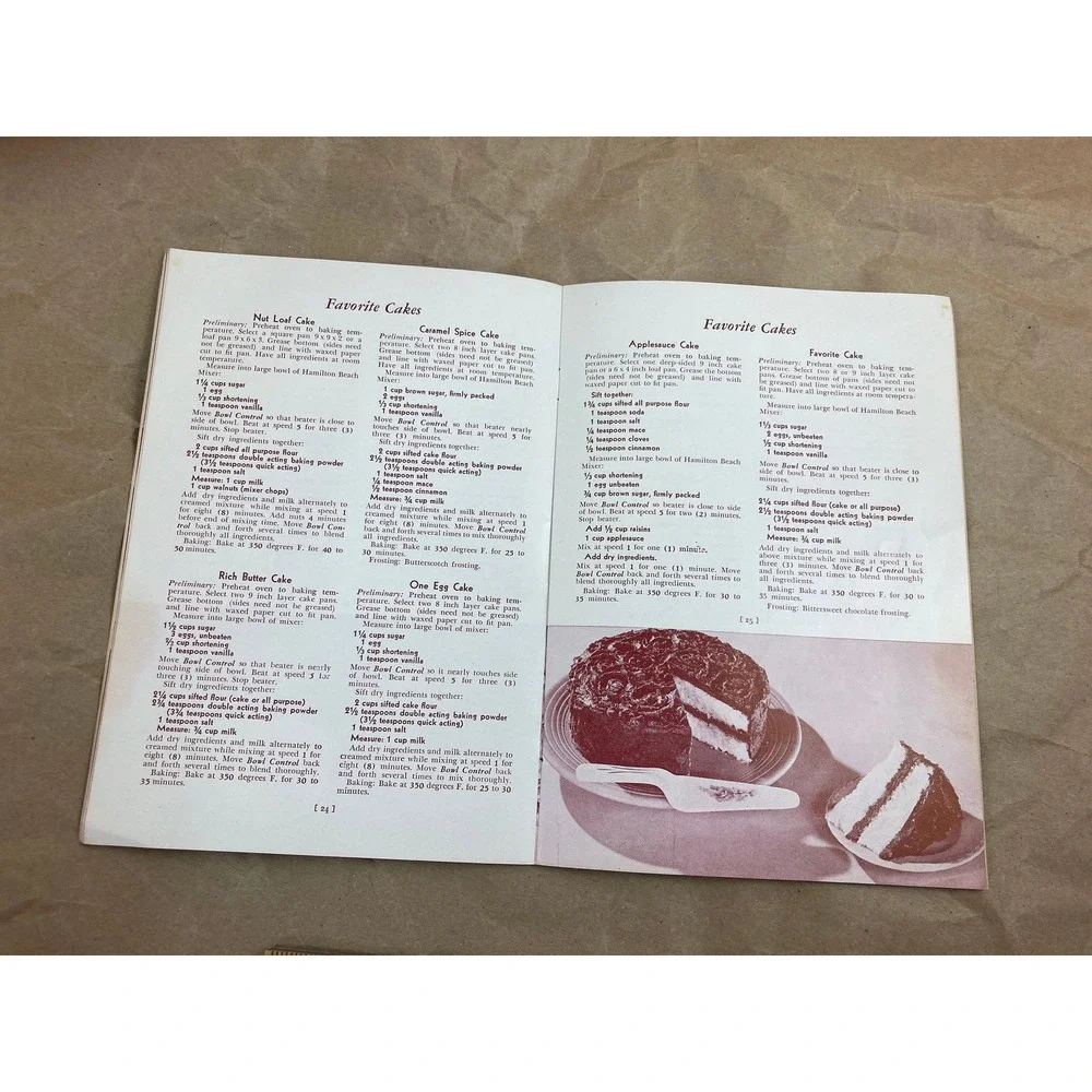 1948 Hamilton Beach Food Mixer Use and Recipe Cookbook